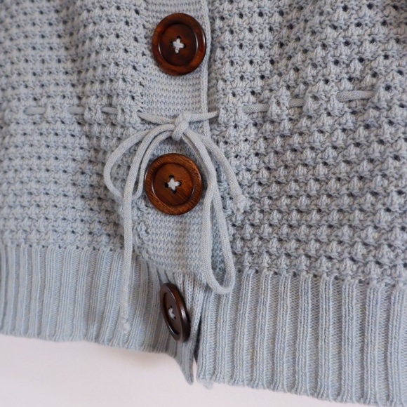 SOLD- CHLOE Vintage Knit Crochet Cardigan - Picture 5 of 6